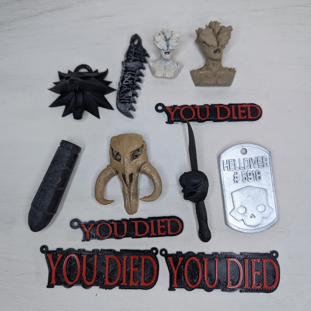 Random 3D Printed Necklace Lot